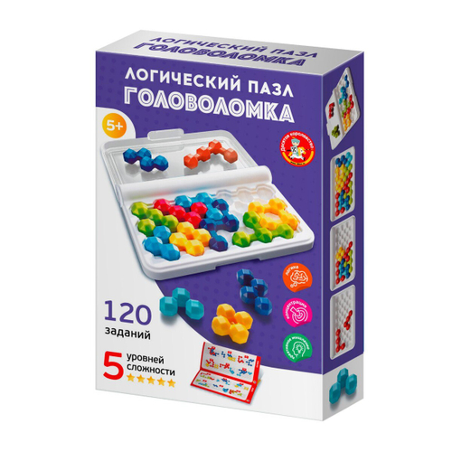 Игра головоломка Логический пазл фигурная 10 эл Учись играя