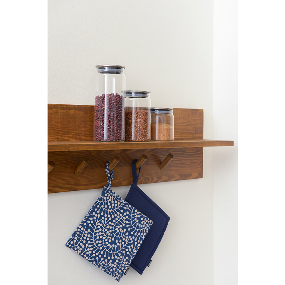 Прихватка из хлопка темно-синего цвета из коллекции essential, 22х22 см