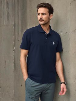 С-560-1 Футболка-поло с вышивкой