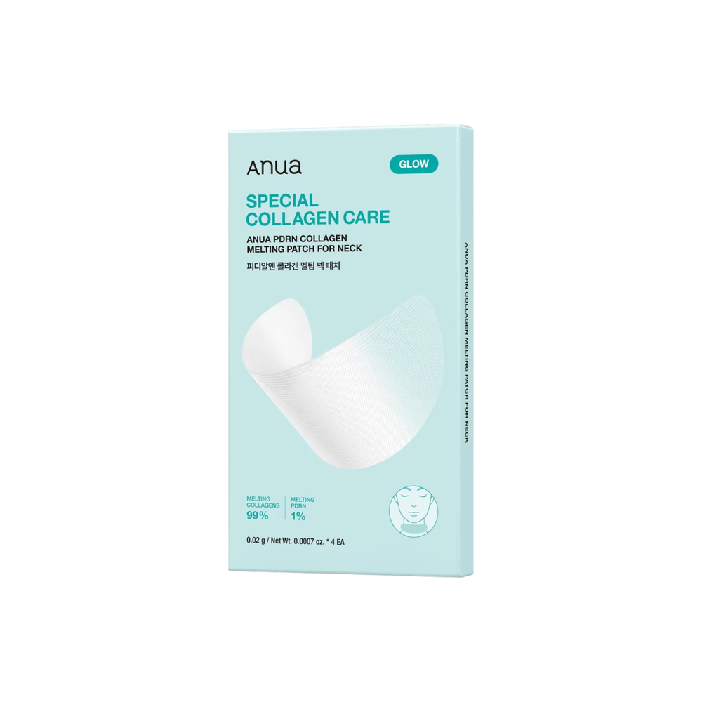 ANUA Набор тающих патчей для шеи PDRN Collagen Melting Patch For Glass Skin, 4 шт