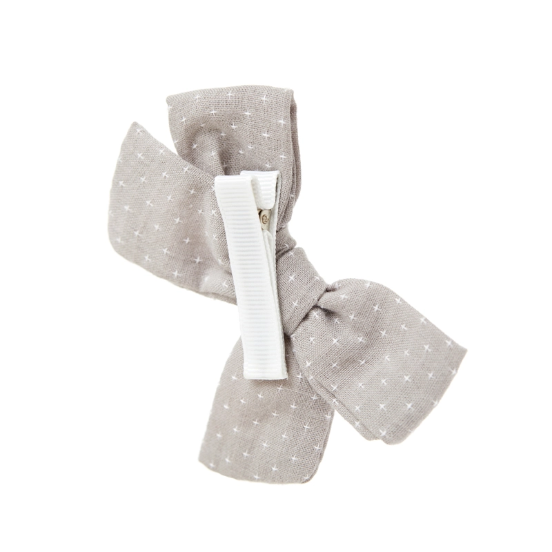 Заколка Бежевый Крест-бант