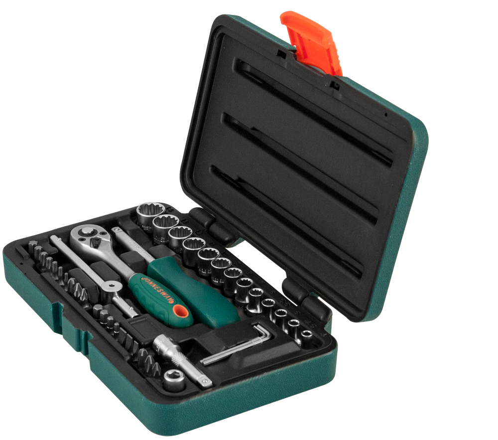 S68H2141S Набор головок торцевых 1/4"DR Super Tech, 41 предмет