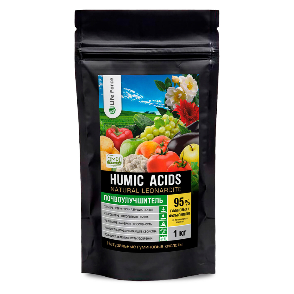 Почвенный кондиционер Humic Acids Natural Leonardite дойпак 1 кг