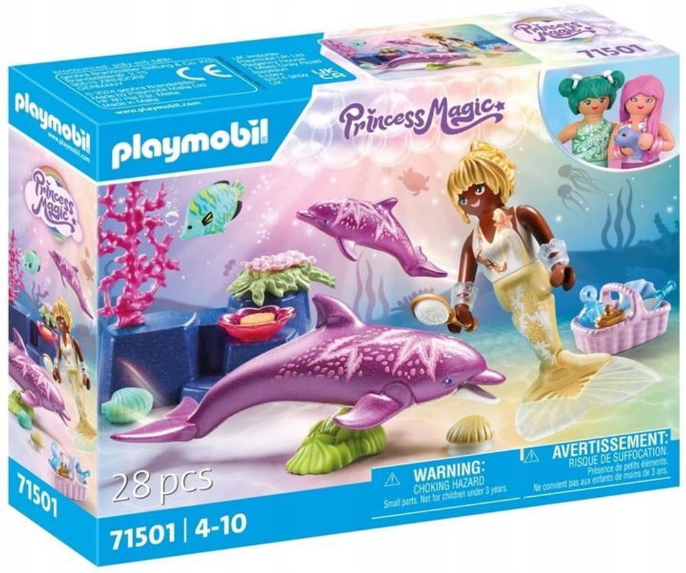 Конструктор Playmobil Princess Magic -Волшебная Русалка с дельфинами -  Плеймобиль 71501 купить в Москве | Доставка по России.