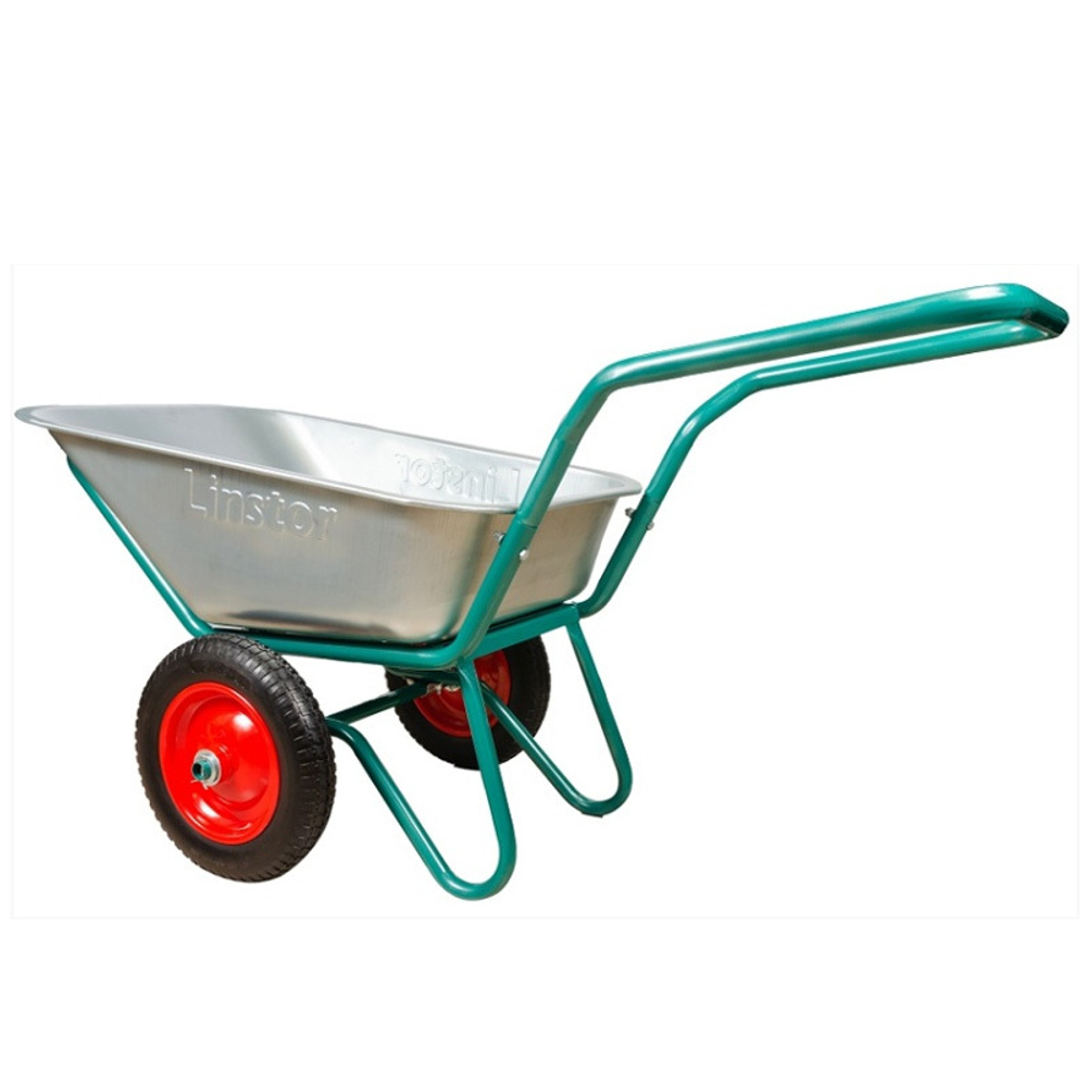 Тачка строительная Linstor 2-колесная, 110л, 43.110.260 LUX
