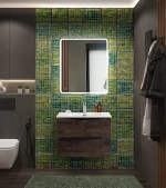 Тумба с раковиной BelBagno MARINO-CER-N-700-2C-SO-RNG-P Rovere Nature Grigio