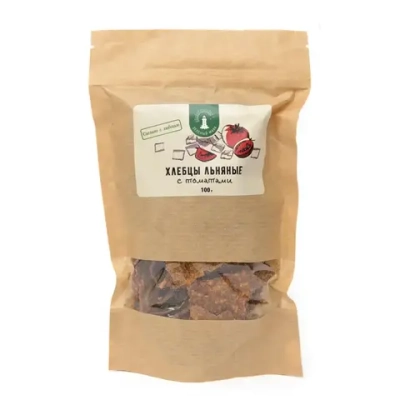 Хлебцы льняные с томатами "Сыроешькины", 100 г