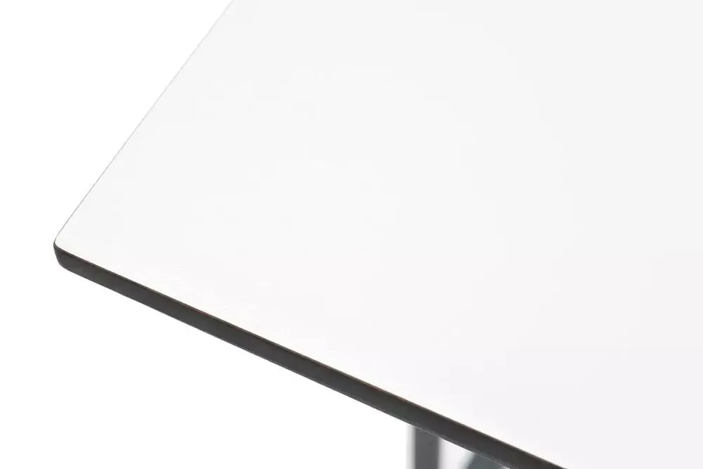 "Тулон" интерьерный стол из HPL квадратный 40х40, H60, цвет молочный