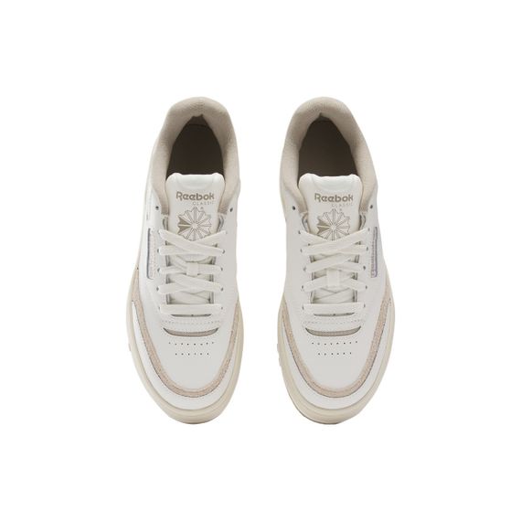 reebok Club C Series Кроссовки для скейтбординга Низкие Топ Экрю Женские