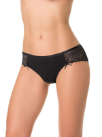 Женские кружевные трусики-слипы (Размер: S) (Цвет: черный)