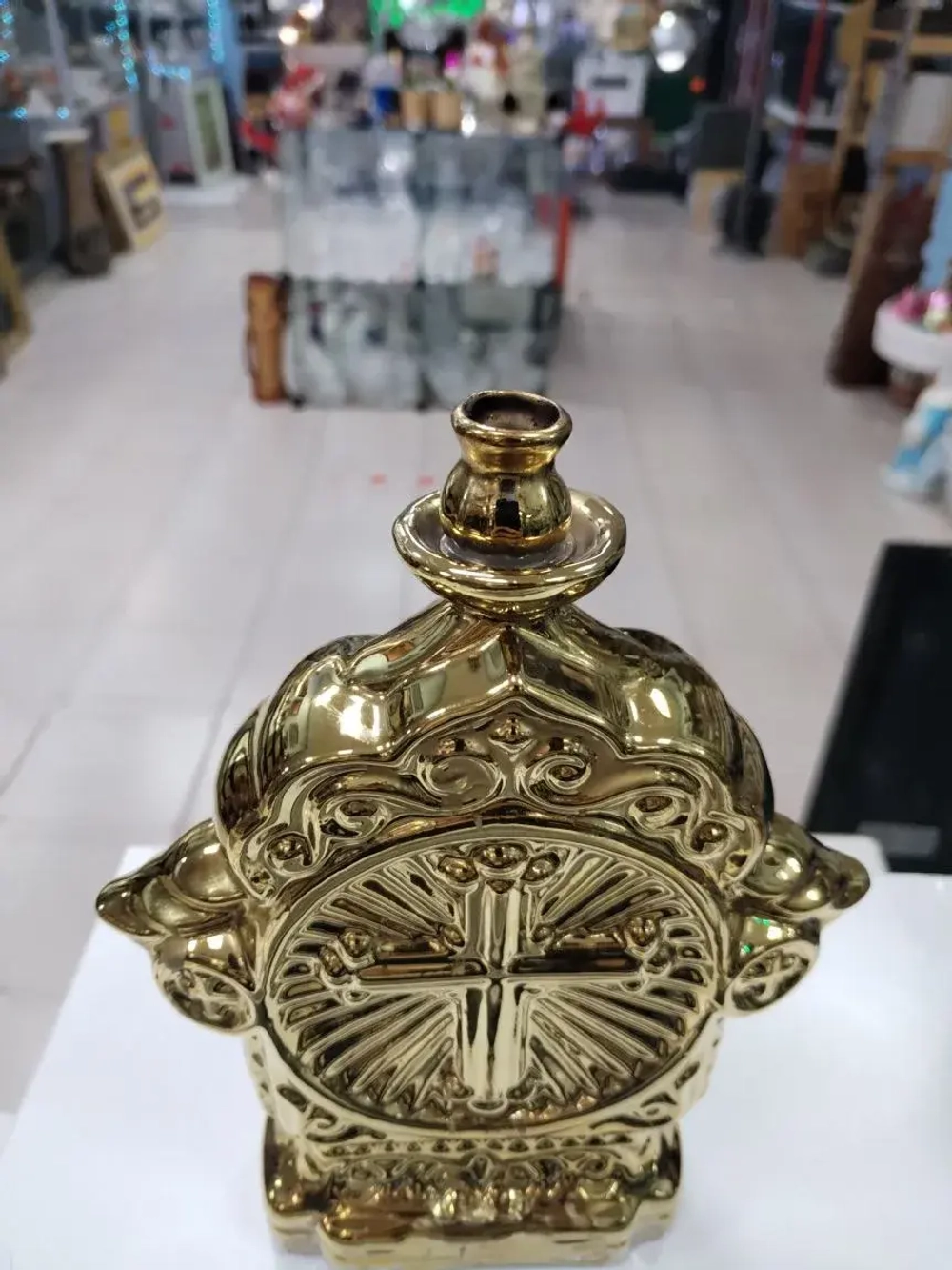 Фарфоровый настольный киот-подсвечник. Моление о чаше.