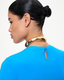 Платье миди из бифлекса