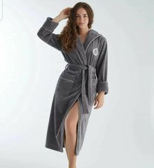 Халат женский махровый с капюшоном 4170 NUSA