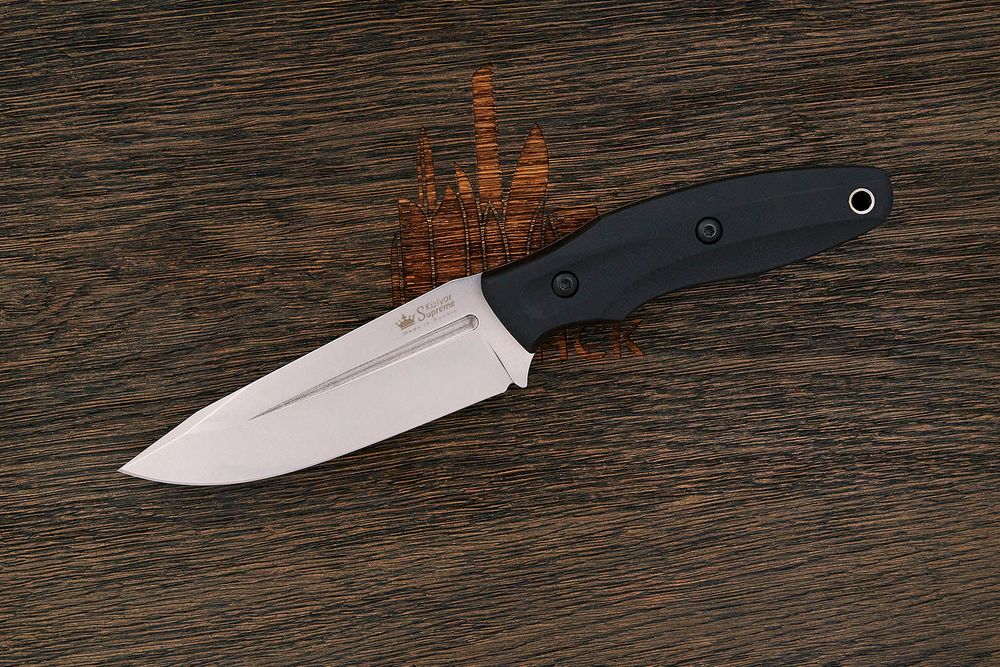 Нож туристический Kizlyar Supreme Cityhunter, клинок 105мм, сталь AUS-8, рукоять G10 чёрный