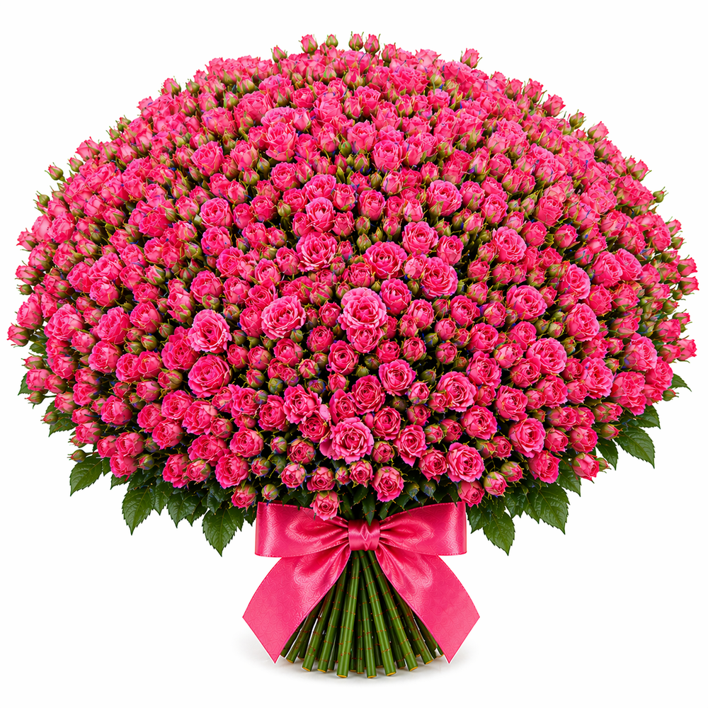 Букет из 101 кустовой розы