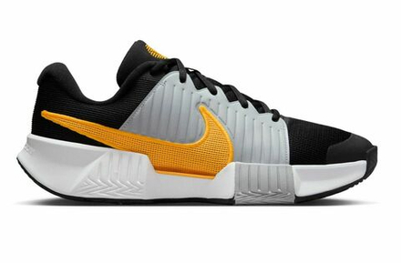 Мужские кроссовки теннисные Nike Zoom GP Challenge Pro - black/laser orange/wolf grey/white