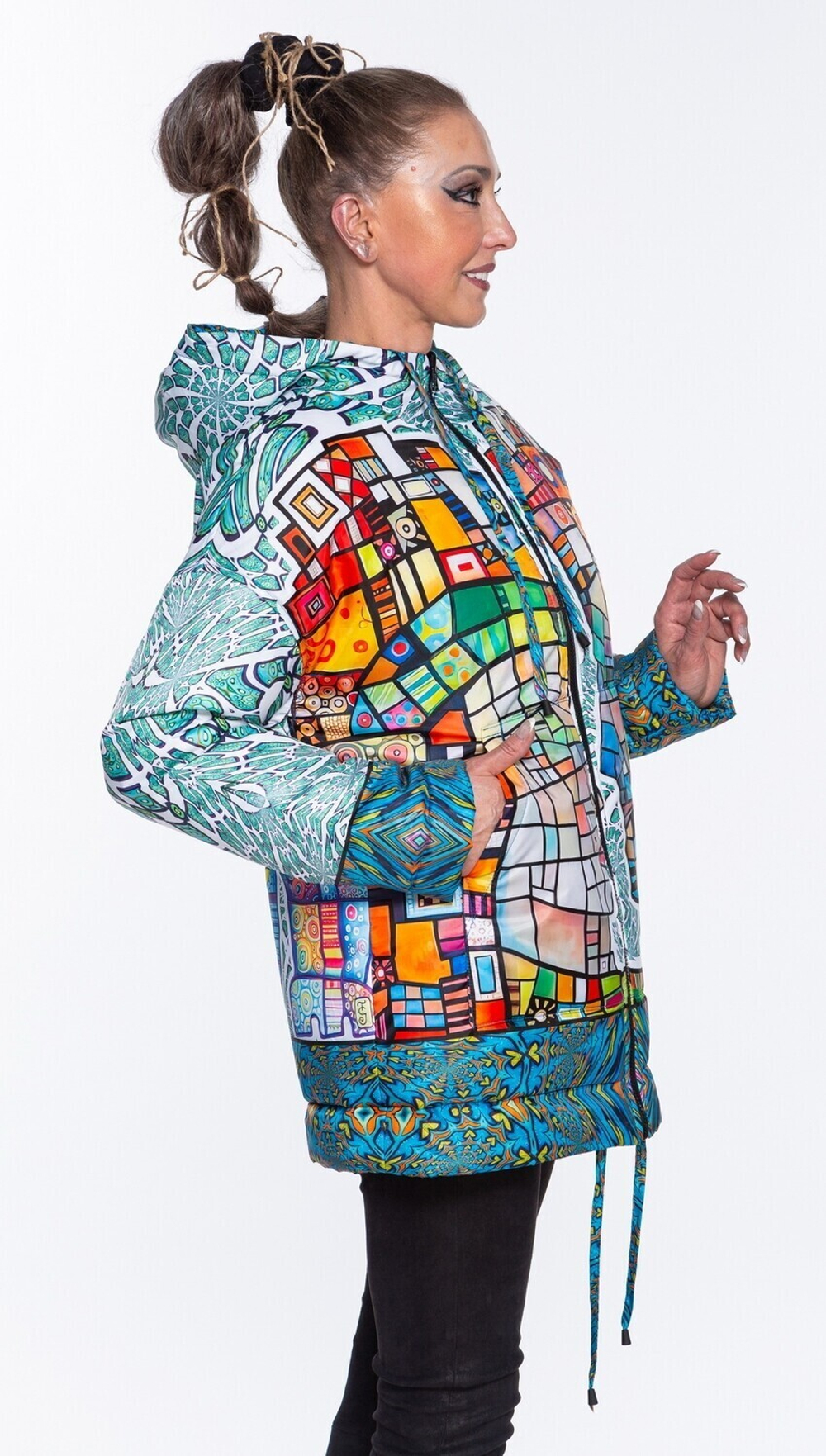 Двусторонняя куртка «Витражи», по мотивам живописи Тани МакКабе