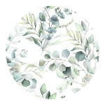 Салфетка сервировочная круглая 36 см Акварель (комплект 10 шт)