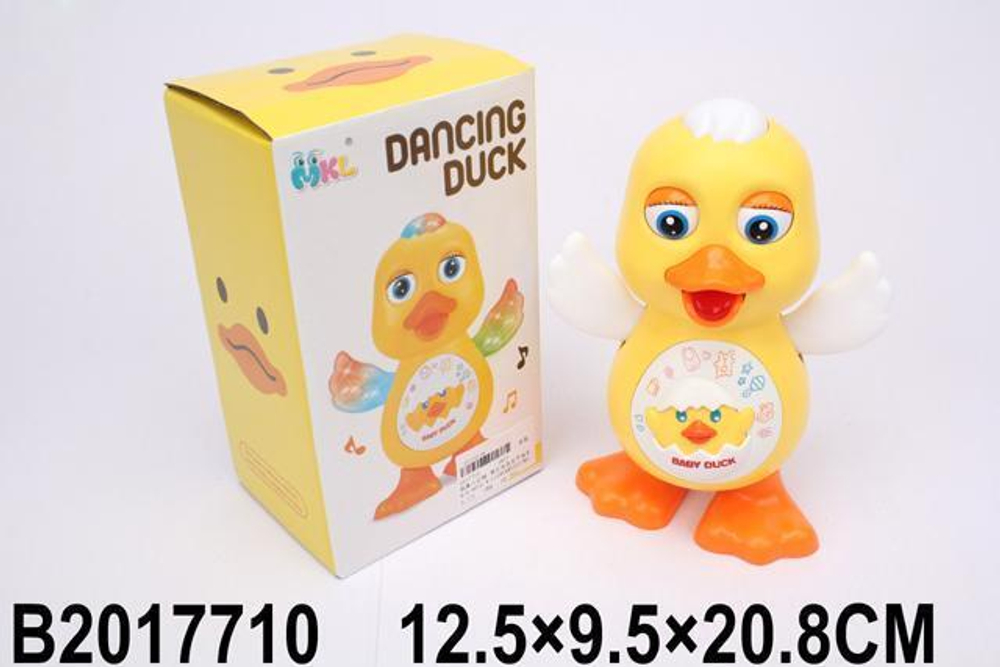 Игрушка на батарейках Утенок, коробка 0817