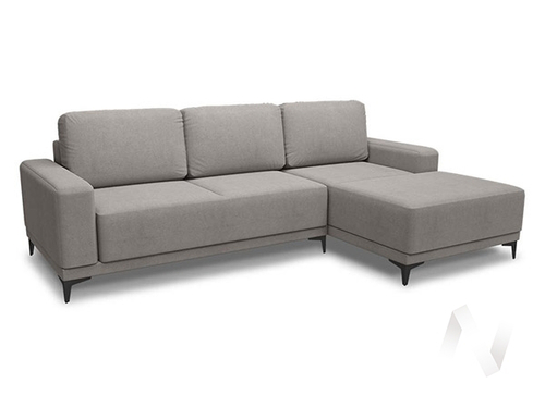 Диван угловой Капелла 2 (ДУ) правый LUMA 14 (серый)