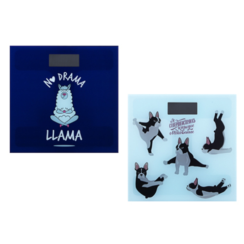 Весы напольные электронные Приколы ЖК-дисплей, 28*28*0,5см максимальная нагрузка 180кг    ХХ