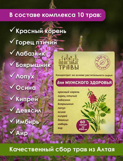 Фитокомплекс для мужского здоровья 60 капсул