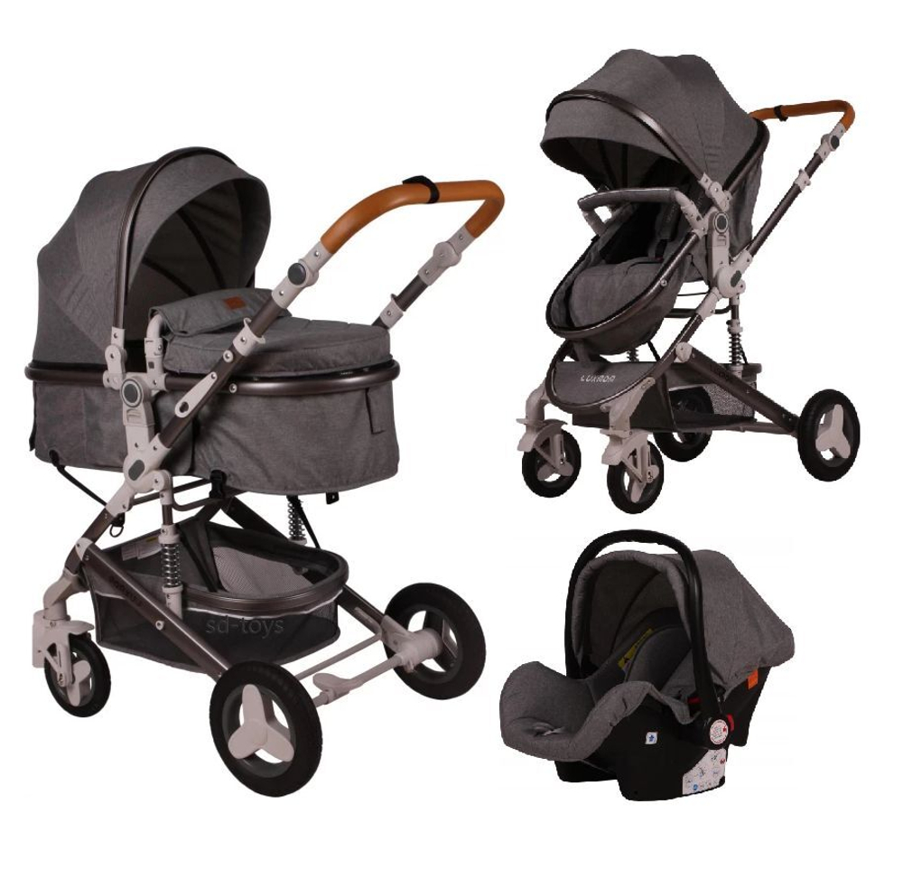 Детская коляска-трансформер 3 в 1 Luxmom 530W