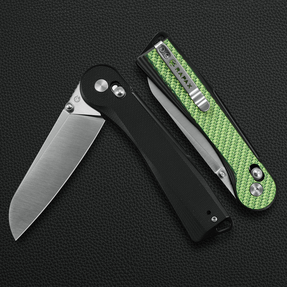 Нож Огонек / Wisp зеленый карбон