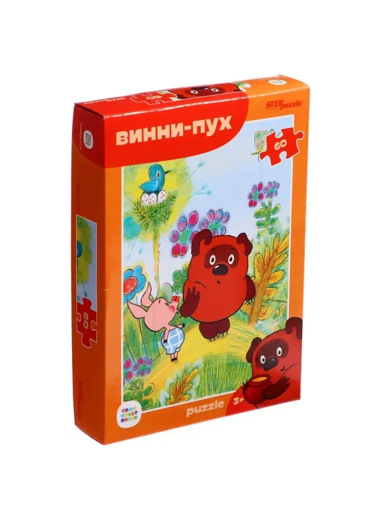 Пазл для детей 3 4 5 лет Винни Пух 60 элементов