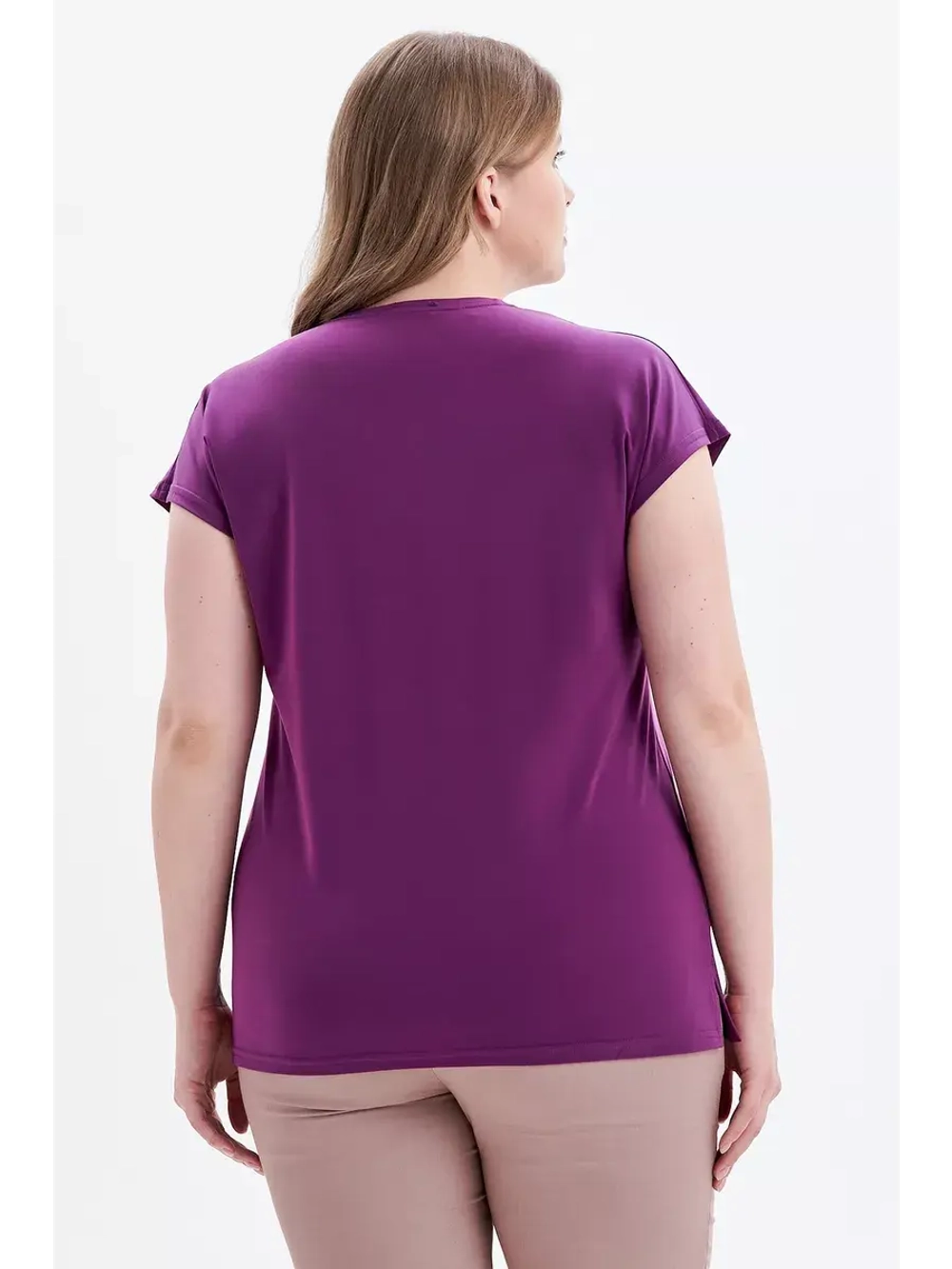 Блузка футболка фиолетовая