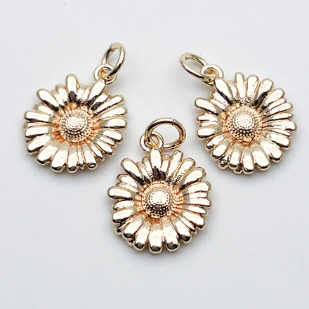 Подвеска Цветок, цвет золото, размер 15*12 мм, цена за 1 шт