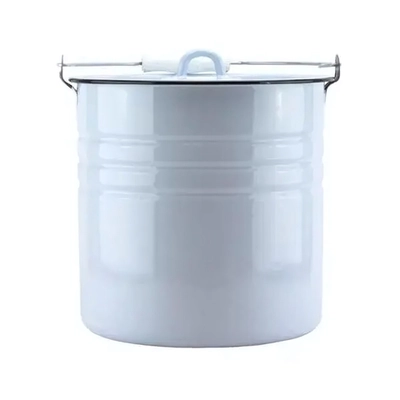 Ведро эмалированное 12,0л с крышкой 26-595