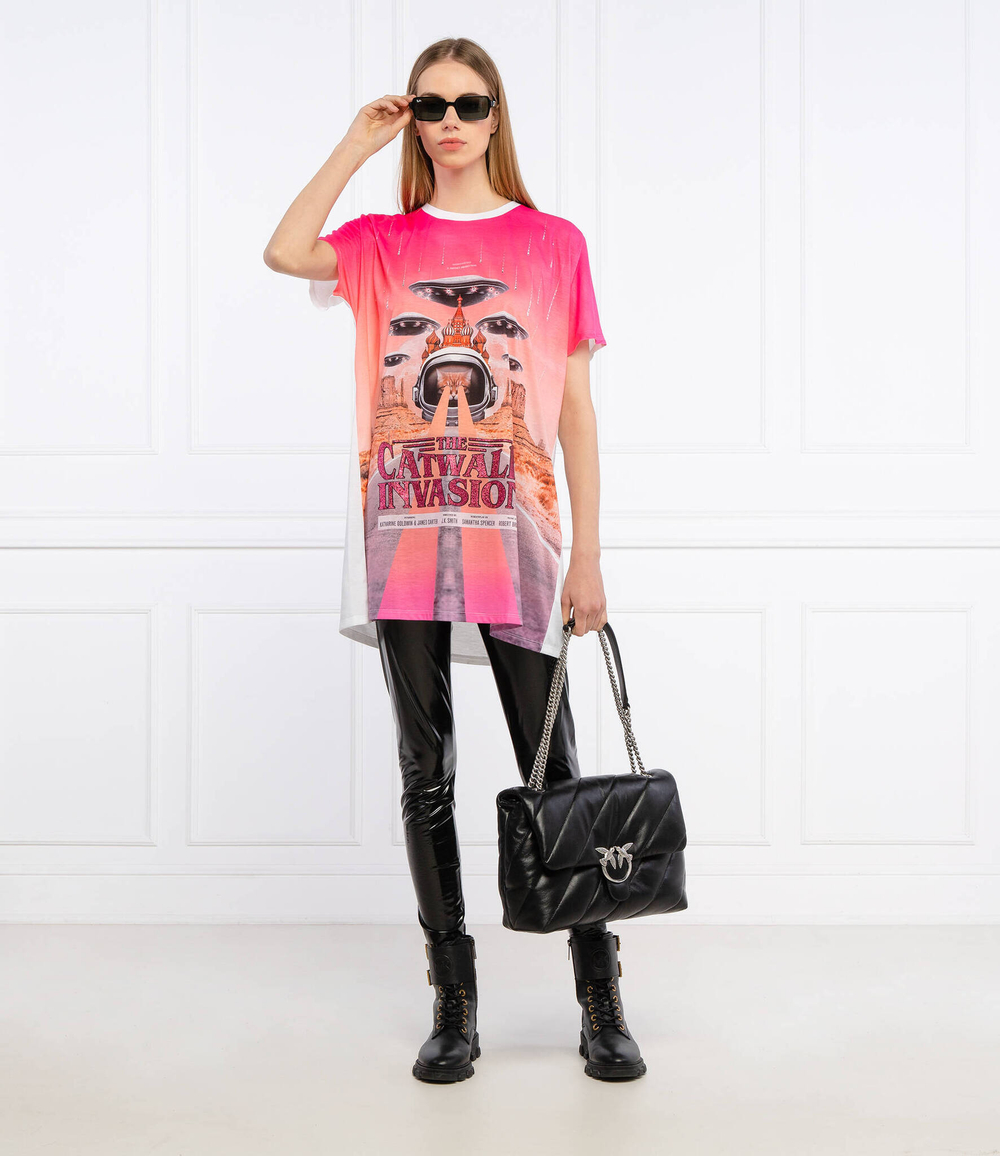 футболка stampata Twinset Actitude - розовый(211MT219A)