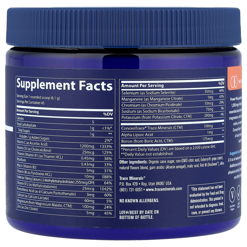 Trace, Power Pak, ягоды асаи, 275 г (9,7 унции)