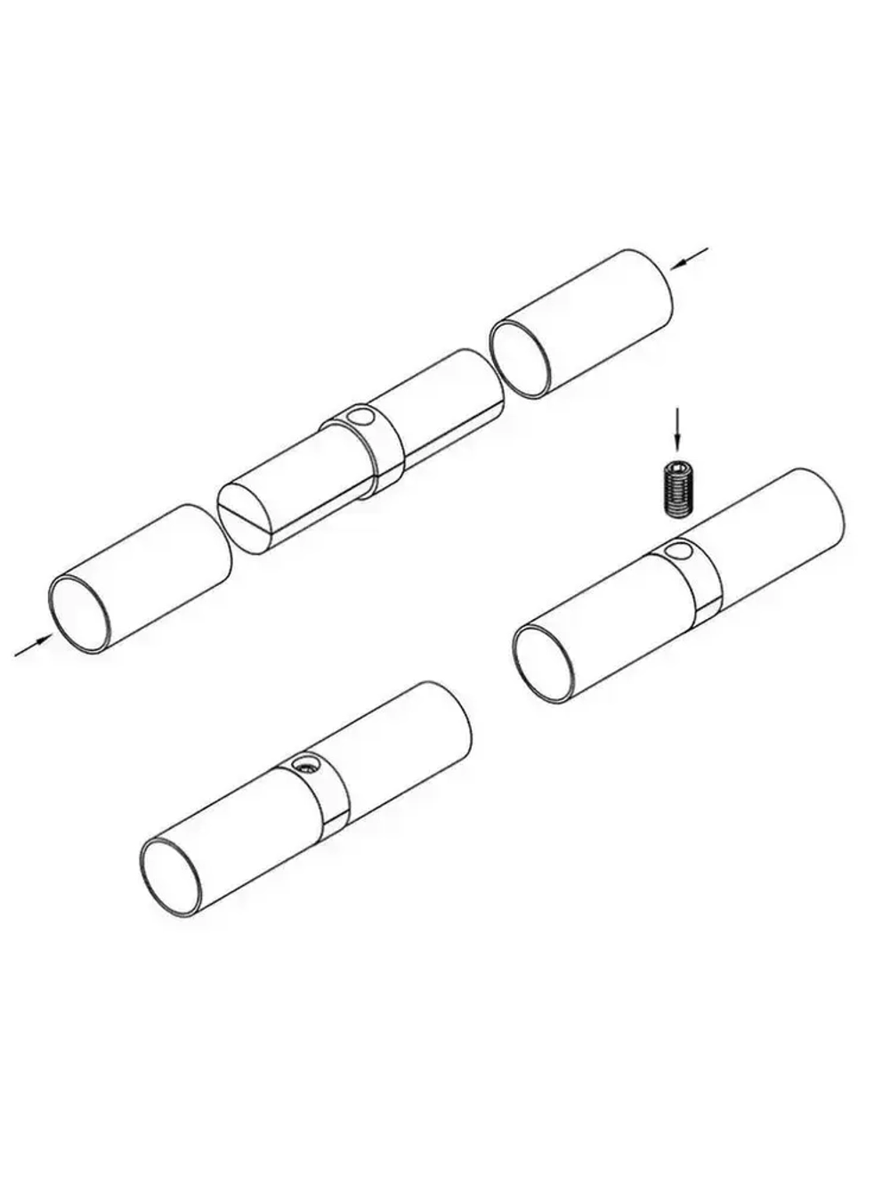 Соединитель (удлинитель) системы Joker 25 мм (JOK-59) - 1 шт