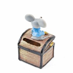 Фигурка декоративная (копилка) "Мышка" 4,5*4*9см. (2вида) (min6) (транспортная упаковка)