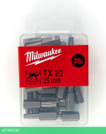Бита Milwaukee TX20 25мм 25шт (4932399596)