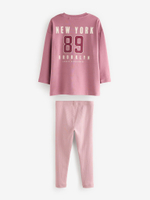 Пижама для девочки Next B83-697, 2 шт., Розовый, Серый
