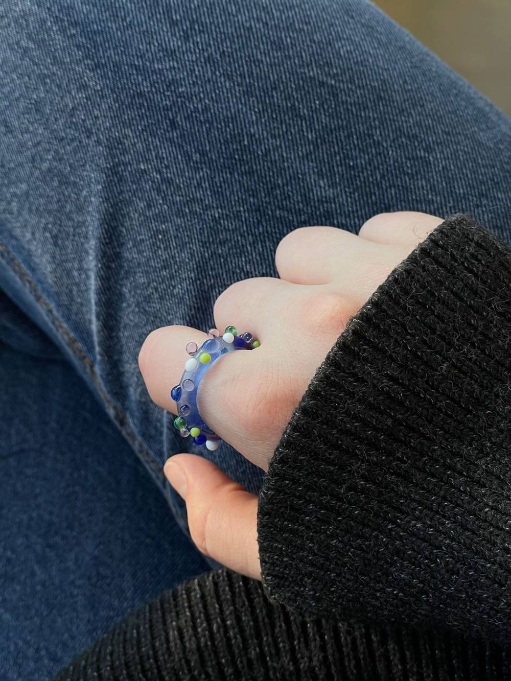 Кольцо Точки, стекло