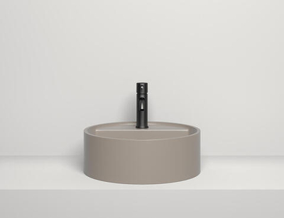 Раковина накладная с отверстием под смеситель Salini ARMONIA TOP 202 покраска по RAL снаружи 130117GRH