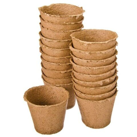 Торфяной горшочек круглый 80*80 мм (упаковка 20 шт)