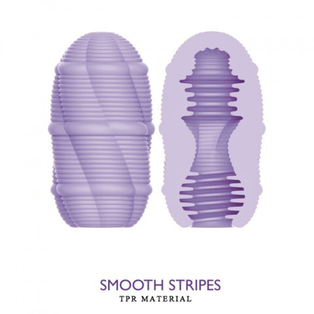 Двухсторонний мастурбатор Smooth stripes