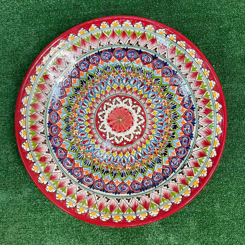 Ляган 42 см Риштан (красный)
