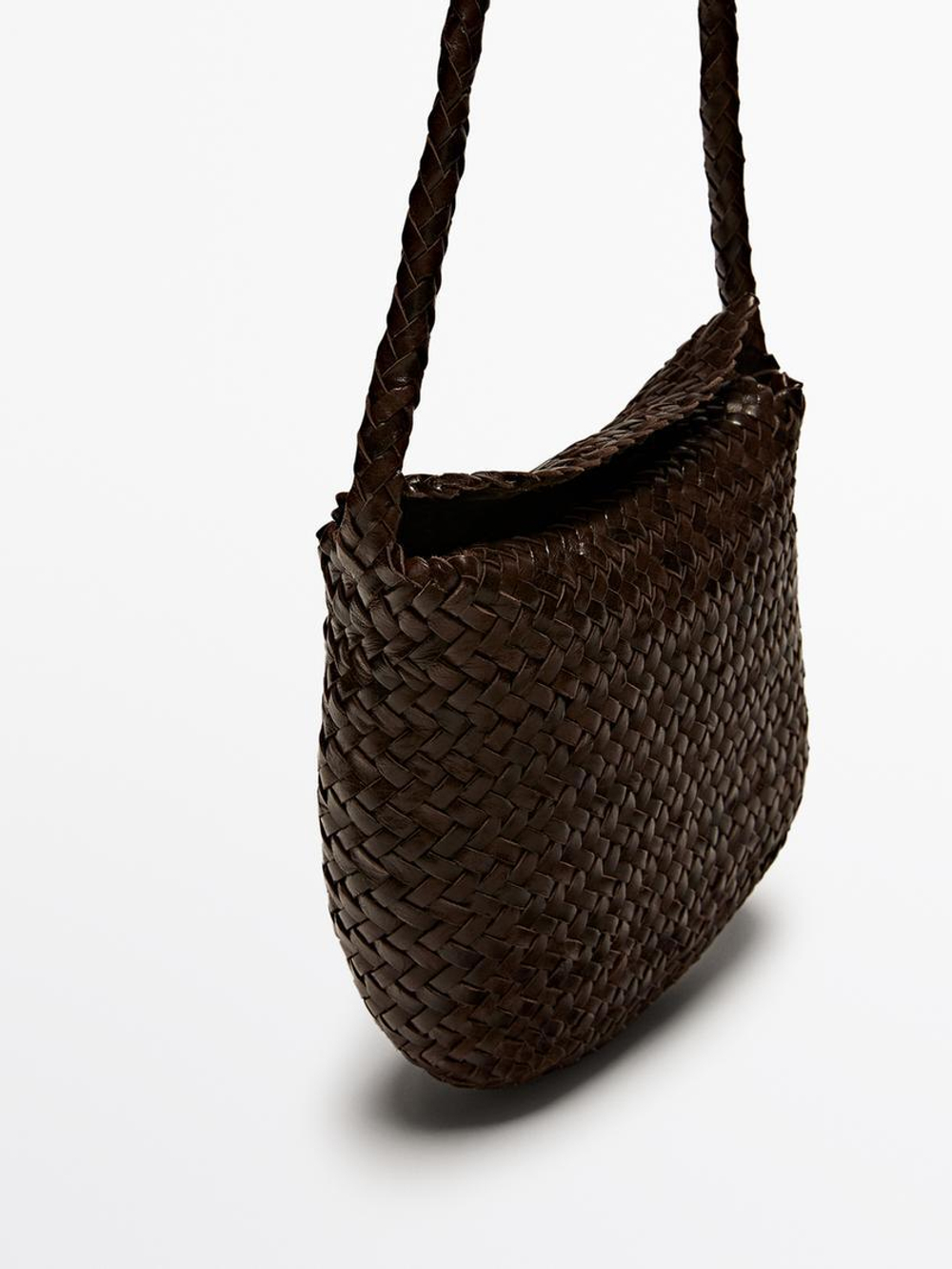 Massimo Dutti Сумка с ремнем через плечо, коричневый