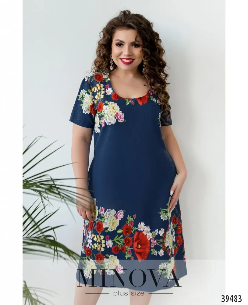 Платье 423Б-джинс Minova