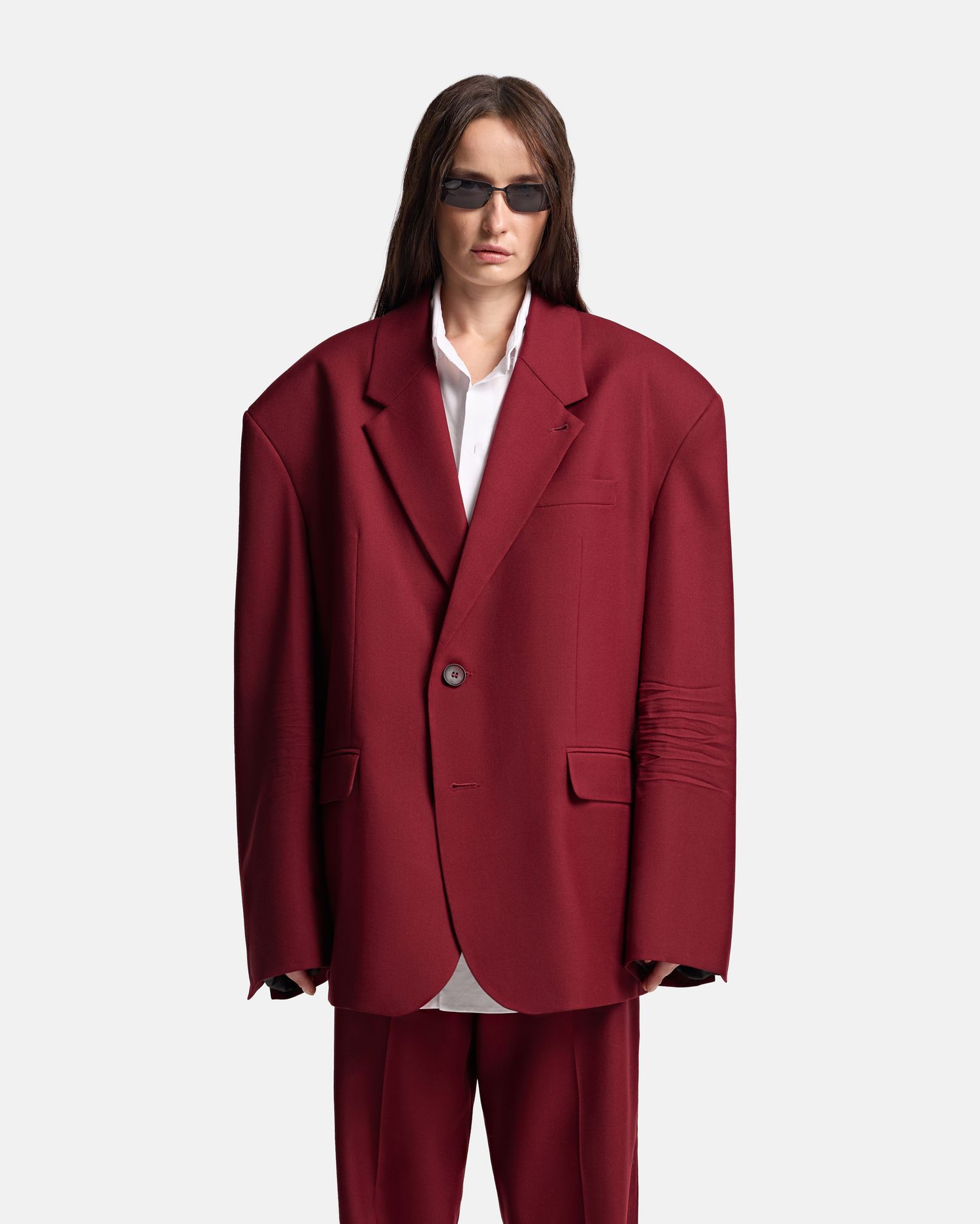 Пиджак over с замятостями