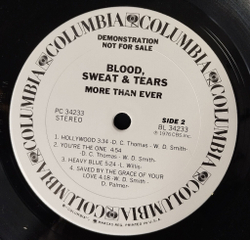 Винтажная виниловая пластинка LP Blood, Sweat and Tears More Than Ever (USA 1976) (Promo)