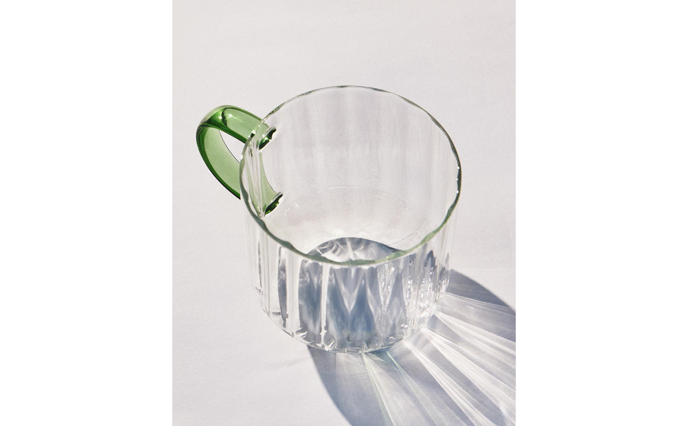 Zara Home чашка из боросиликатного стекла, цвет зелёный, 12.5 см