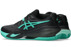 Мужские кроссовки теннисные Asics Gel-Resolution X Clay - black/aurora green