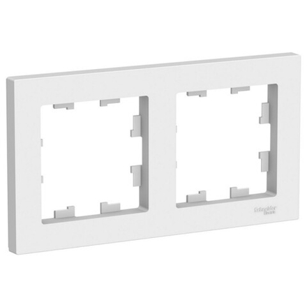 Рамка двухпостовая белая ATLAS DESIGN ANT000-102